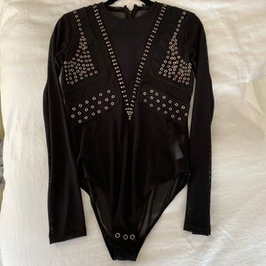 NWT Top-Shop Mesh Bodysuit